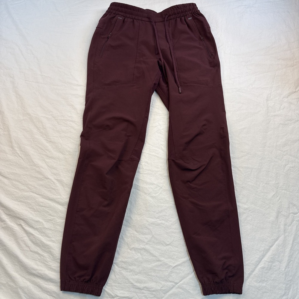 Lululemon License To Train Jogger Pants Mens XS Burgandy StretchAthletic LM5AEGS - Picture 2 of 10